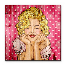 Панно в стиле поп-арт Creative Wood Pop-art Pop-art - 06 Розовые мечты
