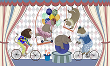 Бежевые фотообои Wall street CIRCUS Circus 4 30854